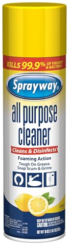 Sprayway All Purpose Cleaner Foaming Spray Lemon Scent 19oz 6 Pack