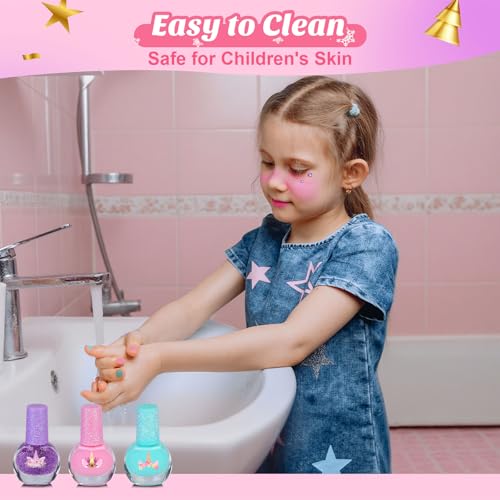 Toospesy Pink Makeup Advent Calendar 2026 for Girls, 24pc Kids Beauty Set ages 6+