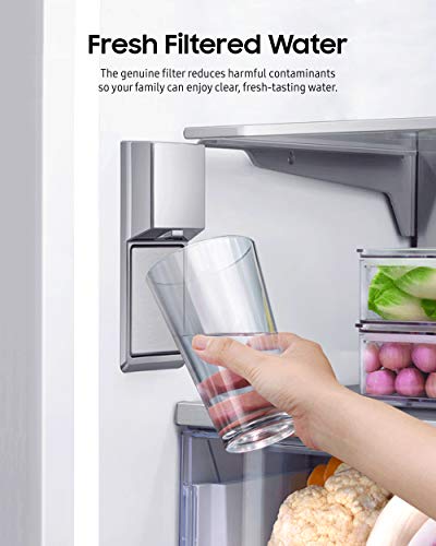 Samsung HAFCU1/XAA Genuine Refrigerator Water Filter, Reduces 99% of
