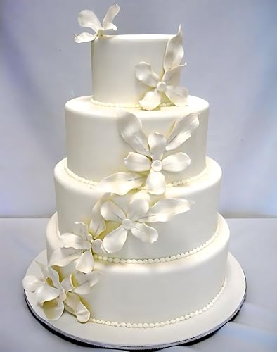 Crafare 5-Tier Round Foam Cake Dummies Set for Wedding & Party Decorations