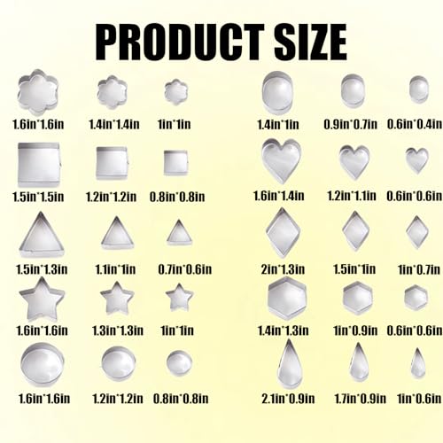 42-Piece Stainless Steel Cookie Cutter Set for Baking & Decorating
