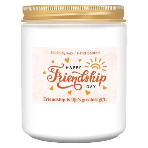 Lavender Scented Soy Candle Gift for Best Friend - Birthday & Christmas Gift Set, Variation friendship1-03