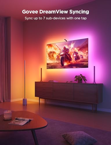7.8ft LED TV Backlight Strip for 40-50 Inch Screens - Smart RGBICW Lights with Sync