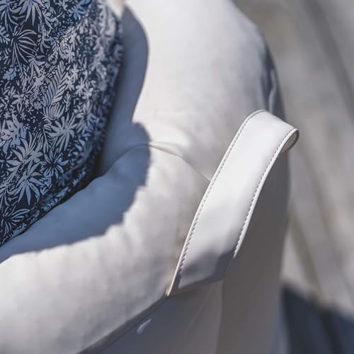 Big Joe Milano Outdoor Beanbag Chair White Marine - Weatherproof Deck & Patio Seat