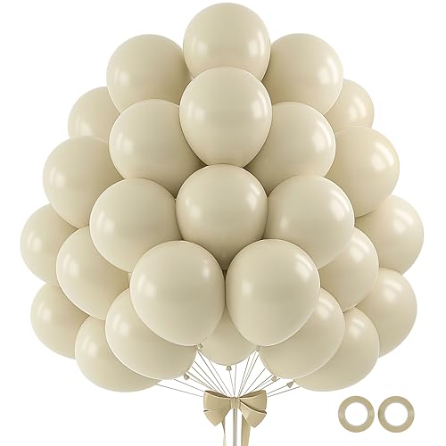 Sand White 12 Inch Latex Balloon Arch Kit 110pcs for Wedding Birthday Party Decorations