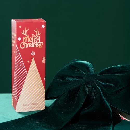 CANGBI Dark Green Oversized Christmas Bow 70x16 Inch Velvet Tree Topper