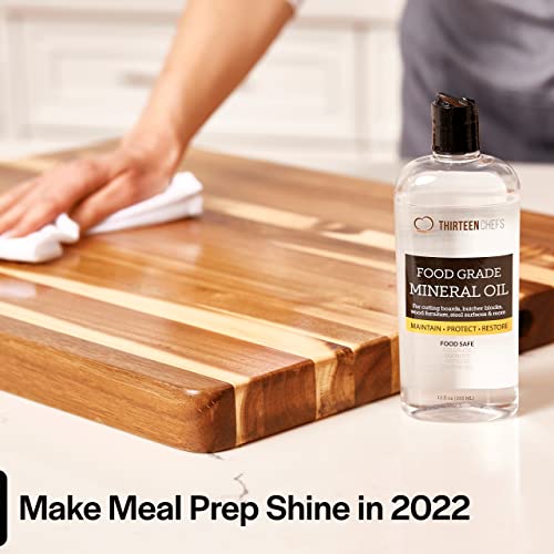 Food Grade Mineral Oil for Cutting Boards & Wood Surfaces - 128oz - Safe for Food Contact - USDA Approved - Oil Lubricant & Conditioner - Variation: 128 Fl Oz