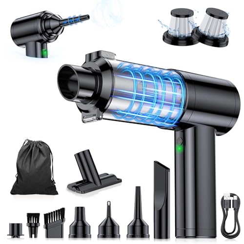 FAOGO Gray Cordless Car Vacuum 35000Pa Powerful Handheld Cleaner with 6-in-1 Attachments