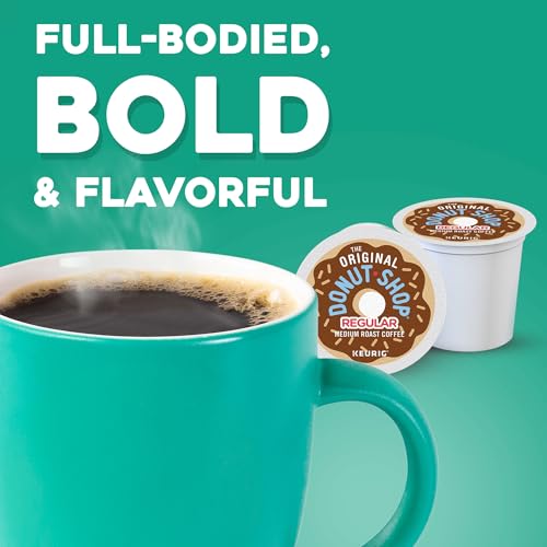 The Original Donut Shop Regular Coffee K-Cup Pods - Unflavored, 10 Count Pack of 6