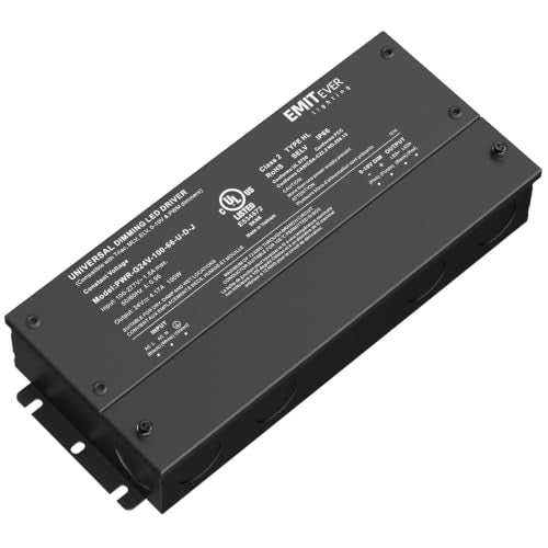 100W 24V Dimmable LED Driver - 5-in-1 AC to DC Transformer, Version 1