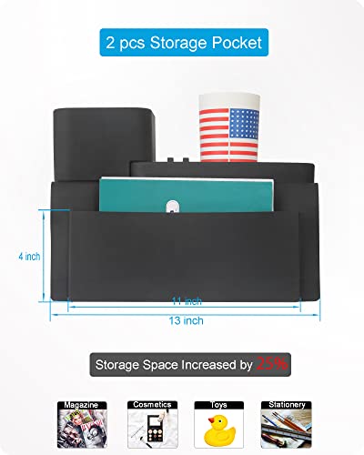 VIENFUT Black Silicone Couch Cup Holder & Tray – Larger Size Sofa Armrest Organizer