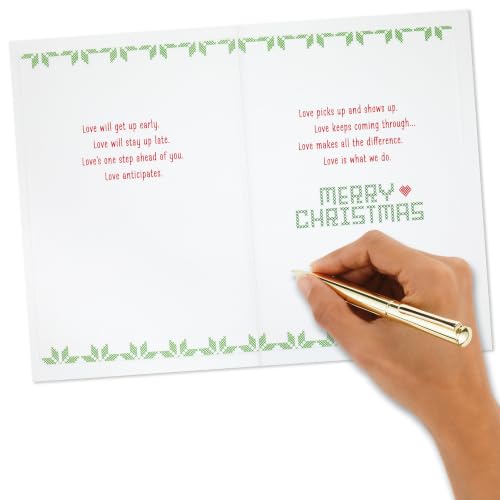 Love Is What We Do Christmas Card with Envelope - Hallmark Romantic Holiday Greeting