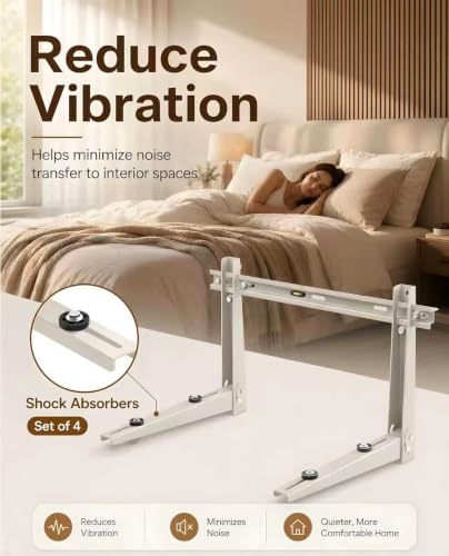 Heavy Duty Mini Split Wall Mount Bracket 396lb Support for 7000–12000 BTU AC