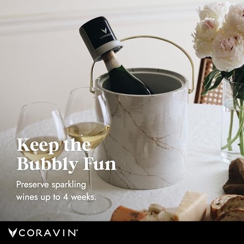 Sparkling Wine Stopper Set - Preserves Champagne & Sparkling Wines - 3 in / 7.6 cm - Compatible with Coravin System