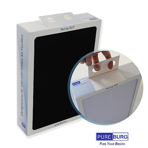 Air Purifier Filter Set for Blueair 500/600 Series - H13 HEPA & Activated Carbon, 3-Pack