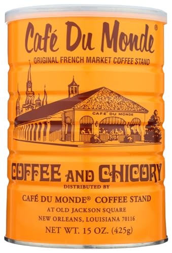 Cafe Du Monde Coffee & Chicory Blend 15oz Pack of 3 - Traditional New Orleans Coffee