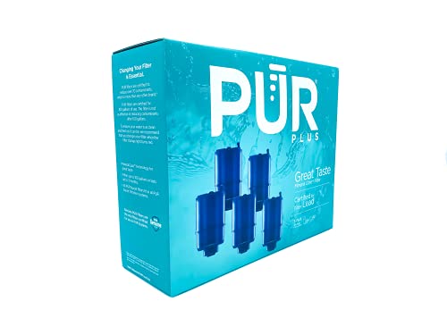 PUR Faucet Mount Water Filter Replacement 5-Pack - Removes Lead & Contaminants