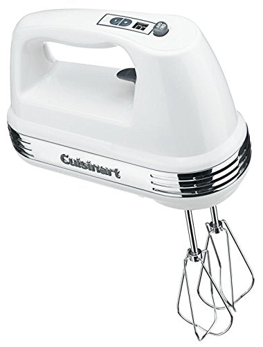 White 9-Speed Hand Mixer with 220W Motor, Beaters & Storage Case