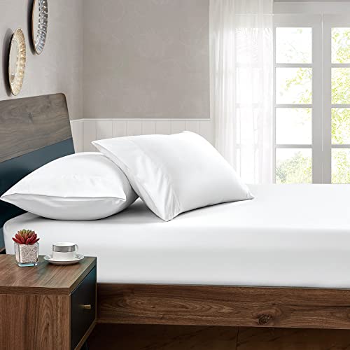 FreshCulture Queen Fitted Sheets - White Deep Pocket Microfiber Pack of 6