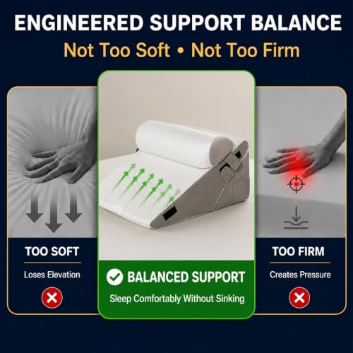 Adjustable 10-in-1 Wedge Pillow Set for Sleep Apnea Acid Reflux Back Support