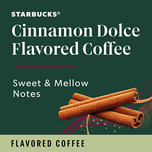 Starbucks Cinnamon Dolce Flavored K-Cup Pods - 10 Count Pack of 6, 60 Total - Compatible with Keurig Brewers