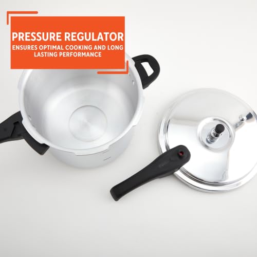 IMUSA 7 Quart Aluminum Pressure Cooker with Safety Valves - Stovetop Cooking