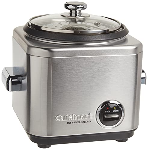 Cuisinart CRC-400P1 4-Cup Stainless Steel Rice Cooker with Steam Tray
