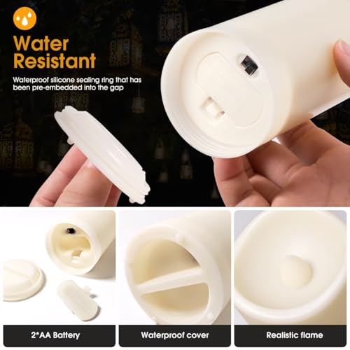 48 Pack Flameless Candles with Remote & Timer - Waterproof Battery Operated Home Decor