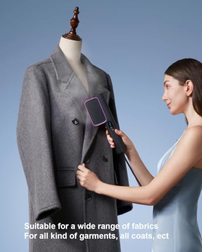 G7 Dual Voltage Travel Clothes Steamer - Pink, Compact & Lightweight