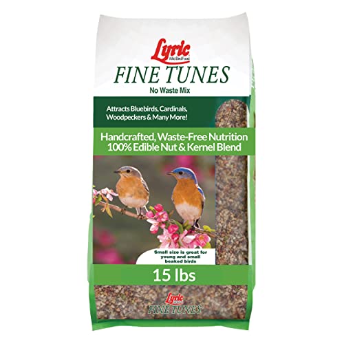 Wild Bird Seed Mix - No Waste Attracts Bluebirds, Finches, Chickadees - 15 lb Variation of Seed Mix / 15 Pound