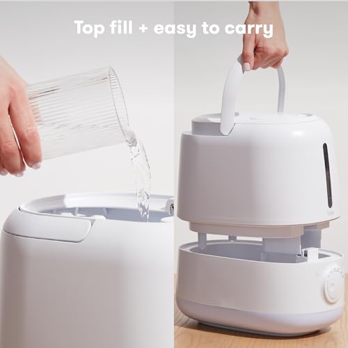 White 1.6 Gallon XL 3-in-1 Cool Mist Humidifier with Nightlight & Aromatherapy