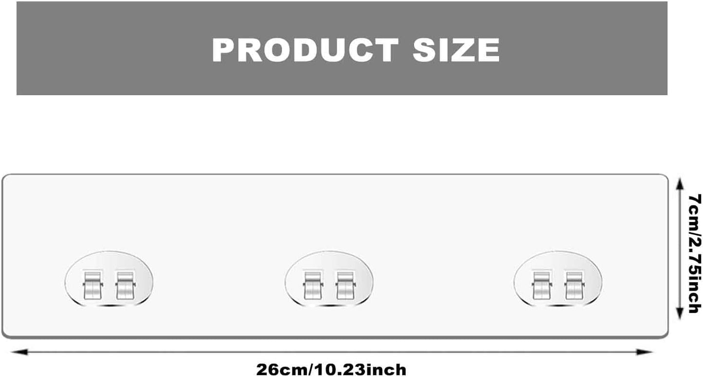 Skiennix Shower Caddy Adhesive Replacement - No Drilling Hooks & Stickers for Easy Organization | 4 Pack