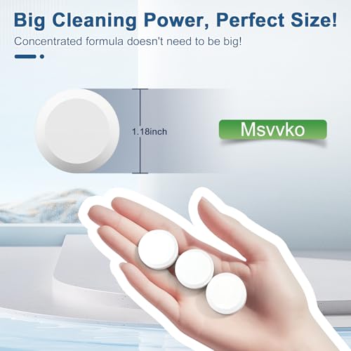 Msvvko Toilet Bowl Cleaner Tablets 54 Pack - Automatic Bleach Tank Cleaner for Stain Removal