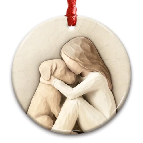 Dog Lover Christmas Ornament for Women, Girls, Pup Owners
