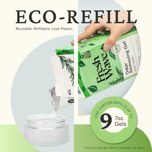 Fresh Wave Odor Eliminator Gel Refill 2-Pack, 63 oz - Plant-Based Odor Absorber