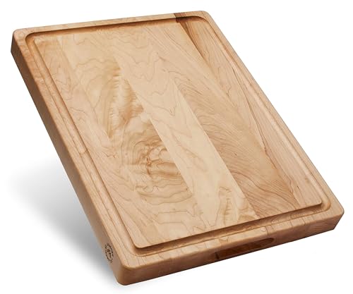 Sonder Los Angeles Winsome Maple Edge Grain Cutting Board 17x13in with Cracker Well