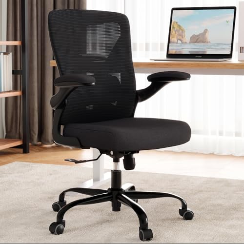Ergonomic Mesh Office Chair with Lumbar Support, Swivel & Adjustable Height
