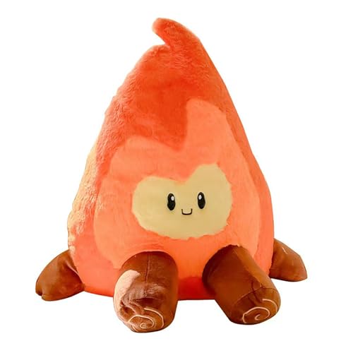 Simulation Campfire Plush Pillow, Bonfire Stuffed Plushie Toys Fake Fire Firewood Plush Pillow for Outdoor Camping Room Decor