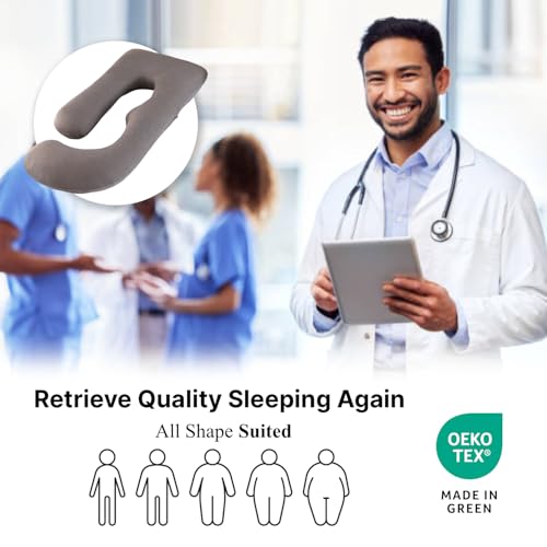 ALLOPERA Full Body Pregnancy Pillow 57 Inch with Cooling Cover - Maternity Support Cushion