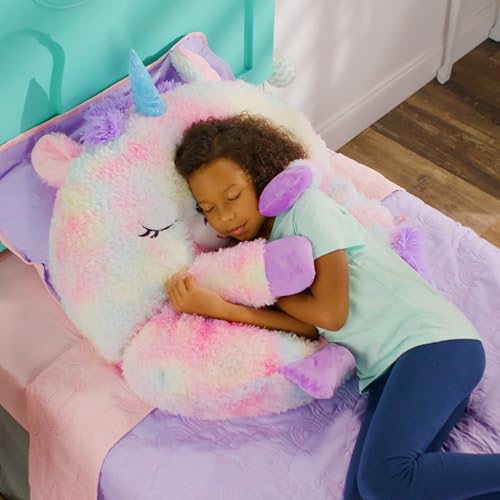 Happy Nappers 2-in-1 Pillow & Sleepy Sack - Large Unicorn 66x30 Kids’ Plush Nap Mat