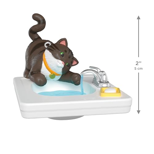 Hallmark Keepsake Mischievous Kittens 2026 Christmas Ornament – Cat at Sink In Gift Box