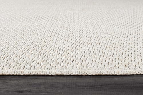 Lena Rug 2x7 Indoor Outdoor Jute-Style Rug - Washable Natural Fiber Runner for Living & Patio