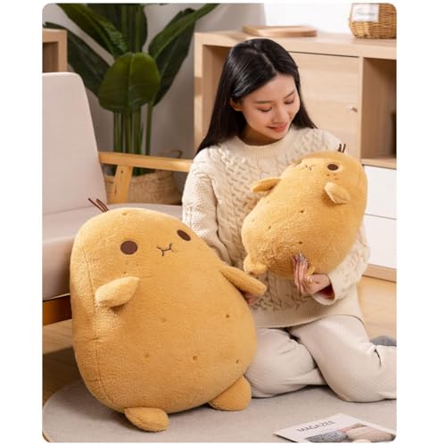 Potato Plush, 13.7inch Kawaii Stuffed Potato Pillow Soft Cute Potato Plushie Pillow,Funny Food Plush Pillows Doll for Kids Gifts Home Decor Party