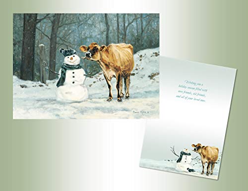 Performing Arts Full Color Inside Cow Snowman Stationery Paper - 52684-18