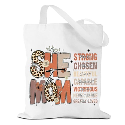 Mama Mom Tote Bag Birthday Gifts Canvas Bag, Reusable Shoulder Bags