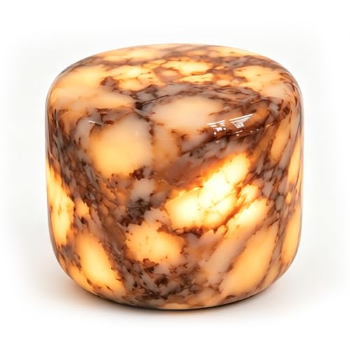 Calacatta Purple Marble Night Light Touch Control Rechargeable Table Lamp 3‑Way Dimmable Bedside Lamp