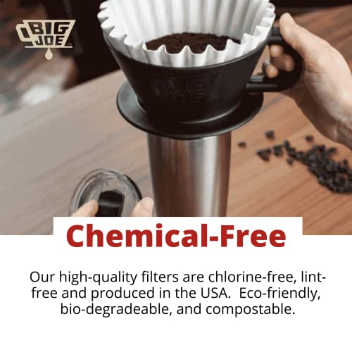 Big Joe 500 Count Large Commercial Coffee Filters - Extra Tall Walls for BUNN & Drip Machines