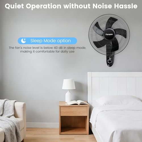 16-Inch Wall Mounted Fan for Home Garage Workshop Greenhouse - Fanspex