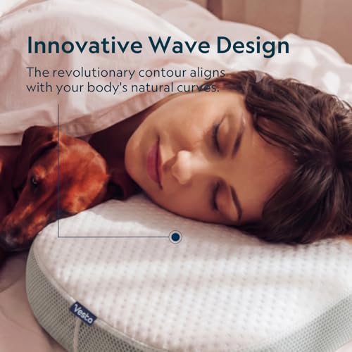 Vesta MintZen Silicone Foam Pillow - Medium Wave Neck & Shoulder Support