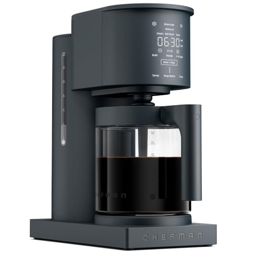 Chefman Caffeinator Programmable 14-Cup Drip Coffee Maker Midnight Variation